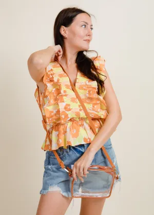 Bridget Clear Purse - Orange