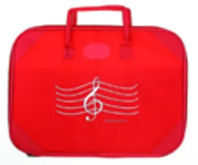 BRIEFCASE G CLEF RED