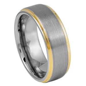 Brushed Center Yellow Edges