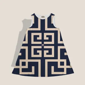 BUCKHEAD SCARF DRESS - NAVY