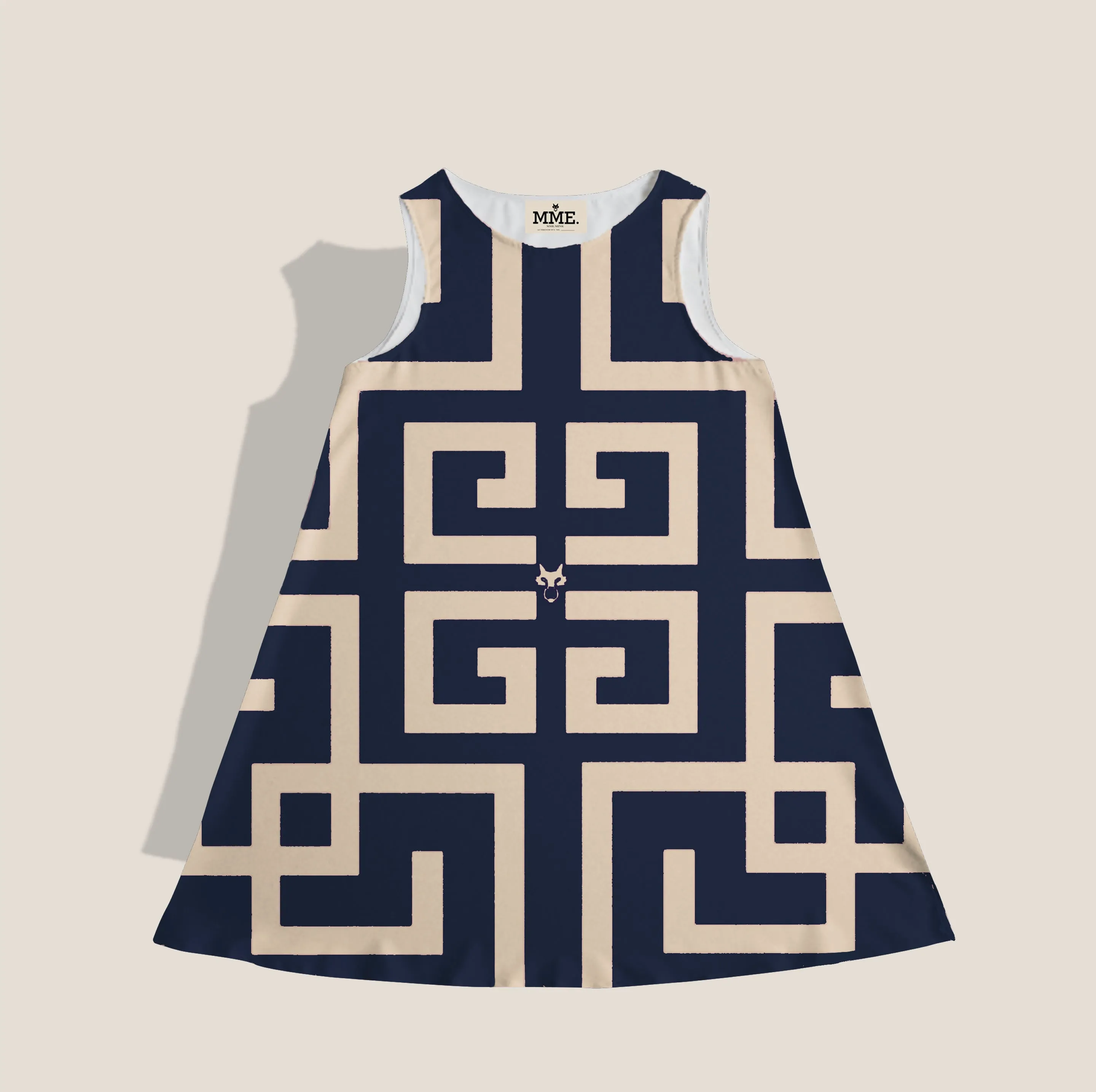 BUCKHEAD SCARF DRESS - NAVY