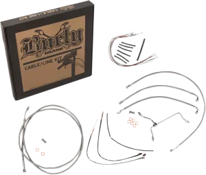 Burly Brand B30-1166 Handlebar Cable/Line Install Kit - Stainless Steel