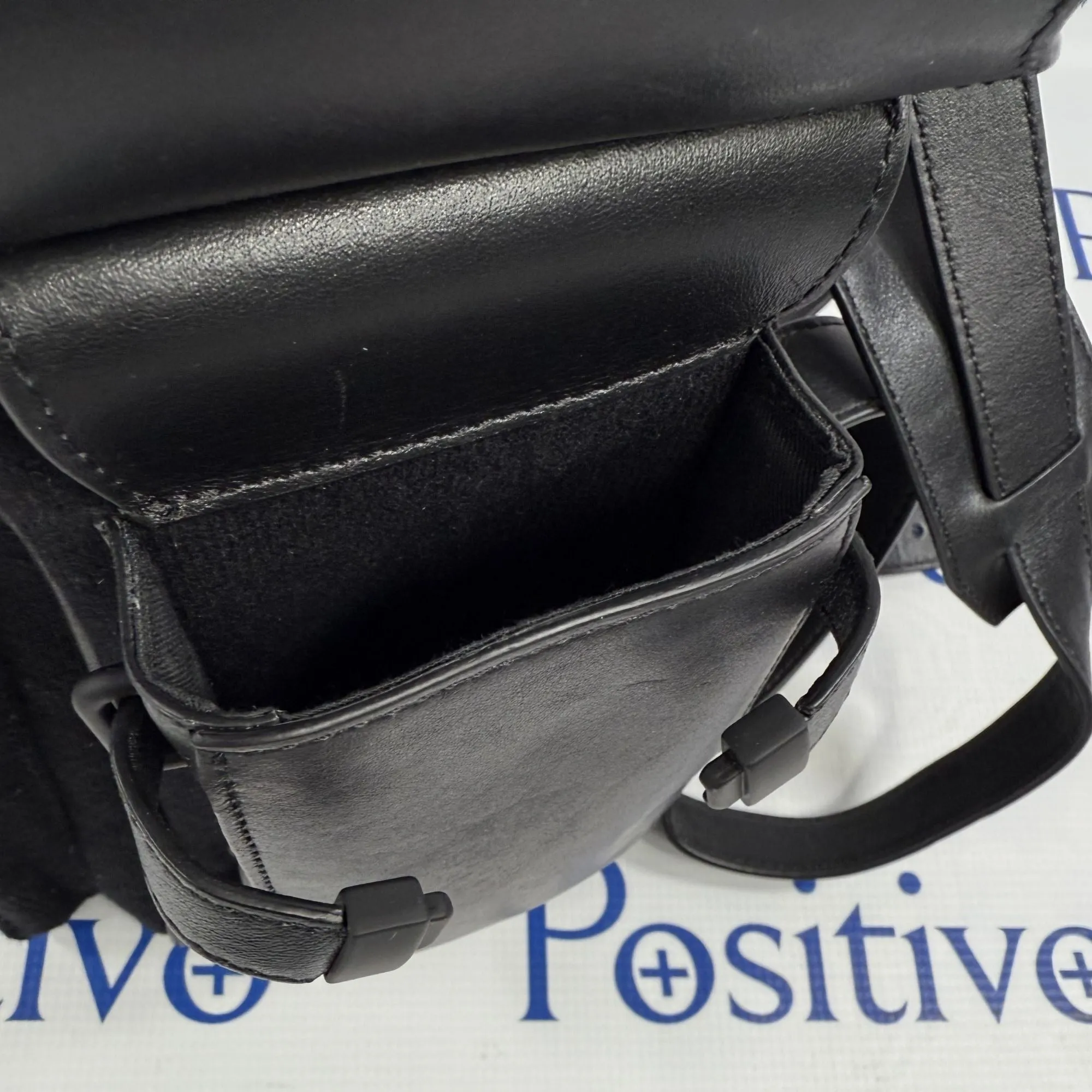 Buscemi PHD Black Fabric/Leather Backpack Bag SAMPLE