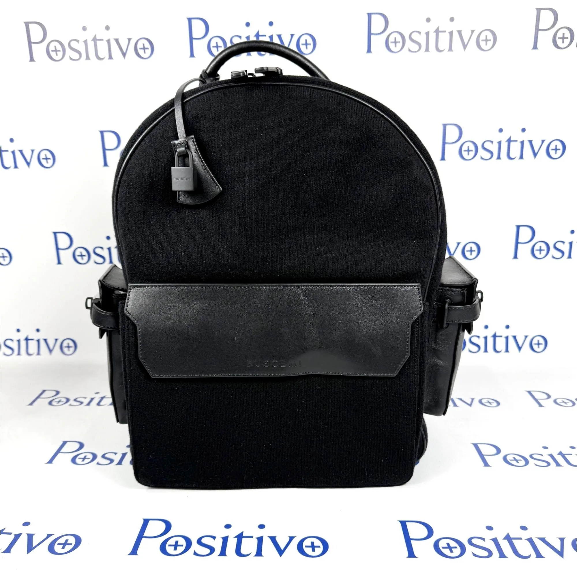 Buscemi PHD Black Fabric/Leather Backpack Bag SAMPLE