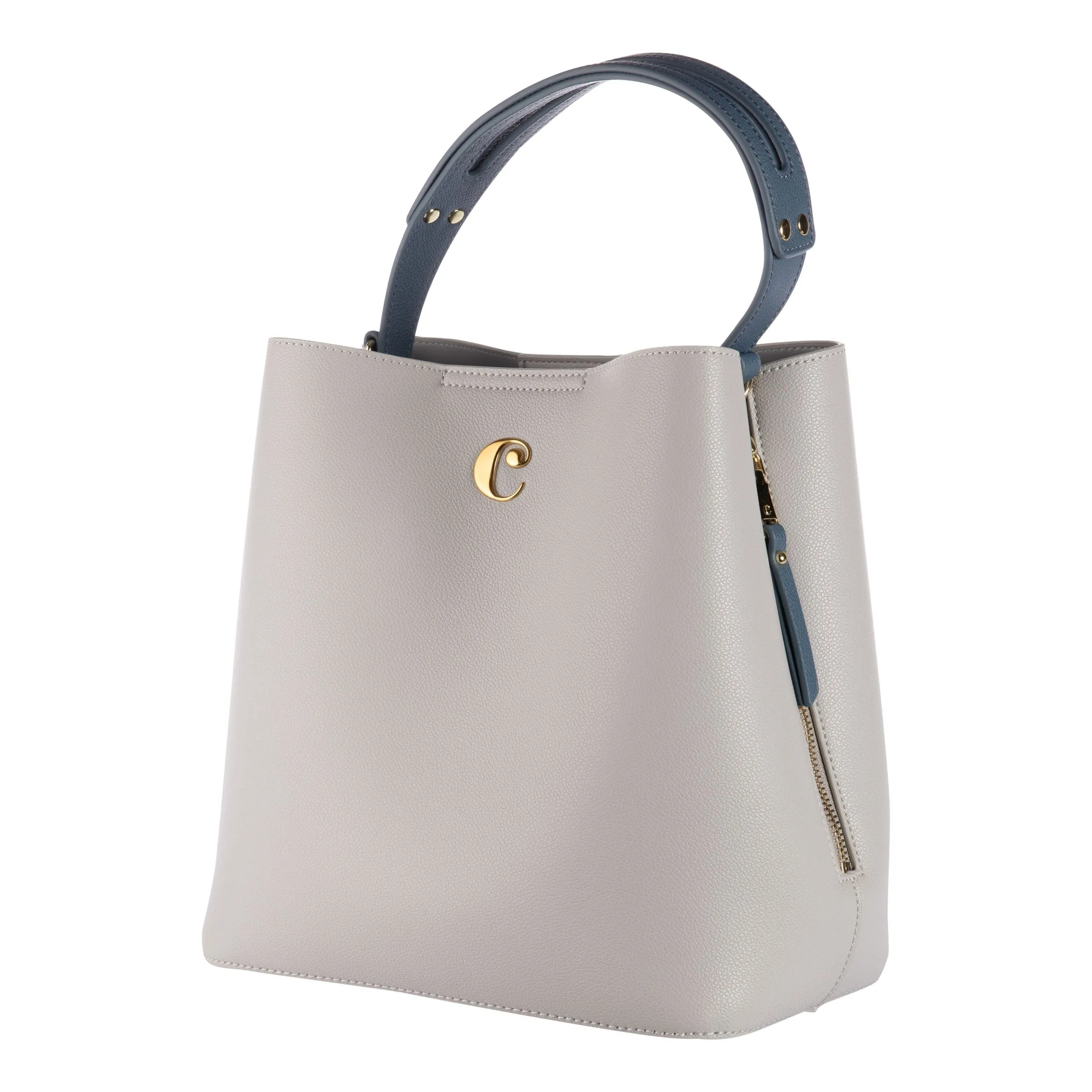 Cacharel CTX036K-Bucket bag Garance Light Grey