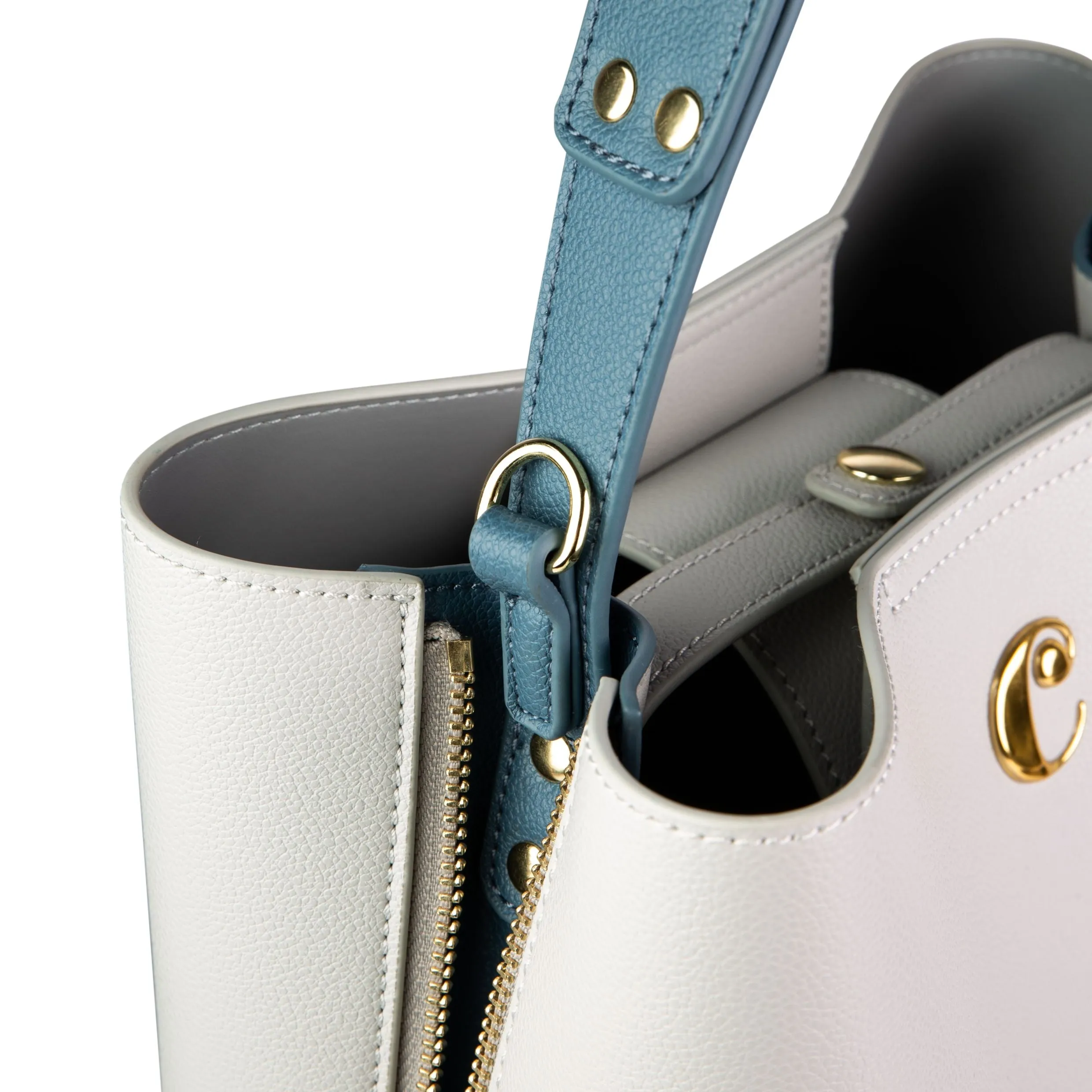 Cacharel CTX036K-Bucket bag Garance Light Grey