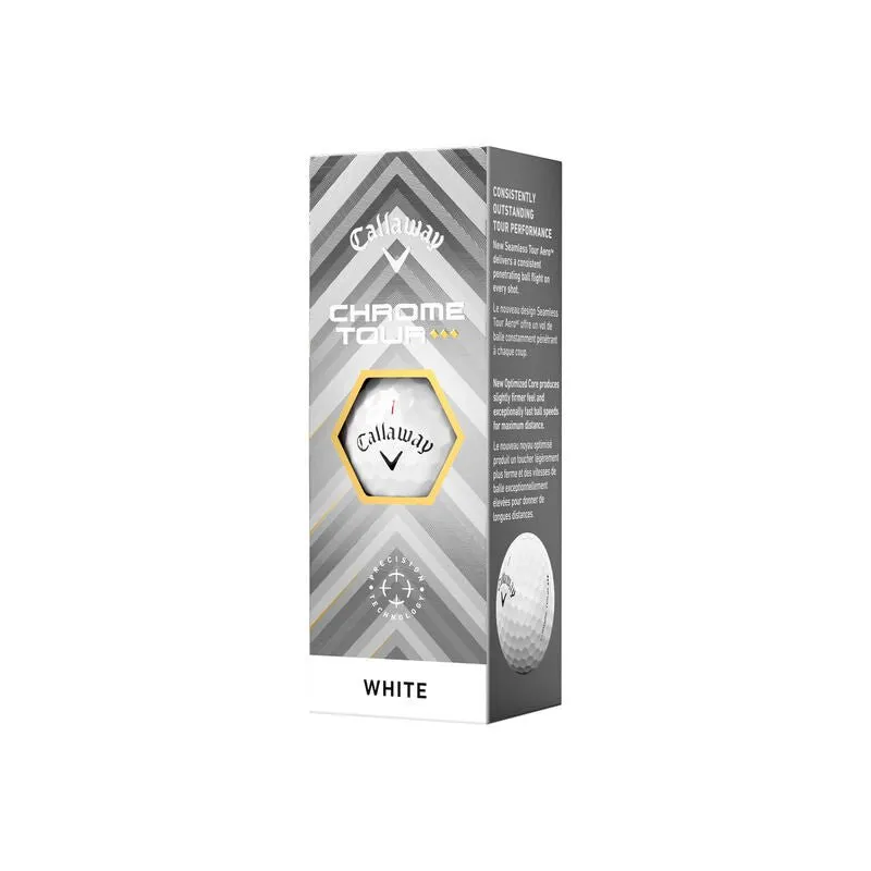 Callaway Chrome Tour Triple Diamond Logo Golf Balls 2025