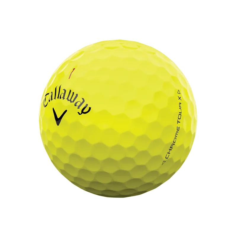 Callaway Chrome Tour X Yellow Logo Golf Balls