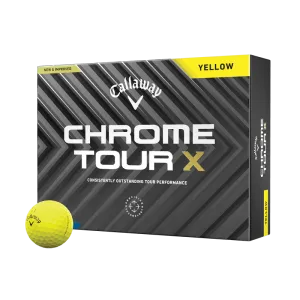 Callaway Chrome Tour X Yellow Logo Golf Balls