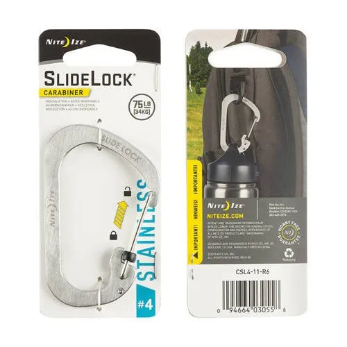 Carabiner with Slidelock (pcs) - Stainless Steel