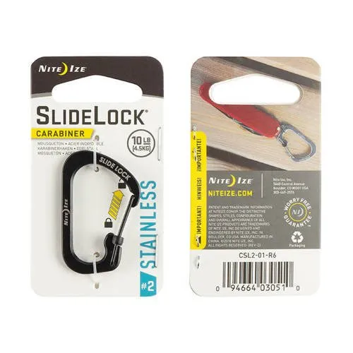 Carabiner with Slidelock (pcs) - Stainless Steel