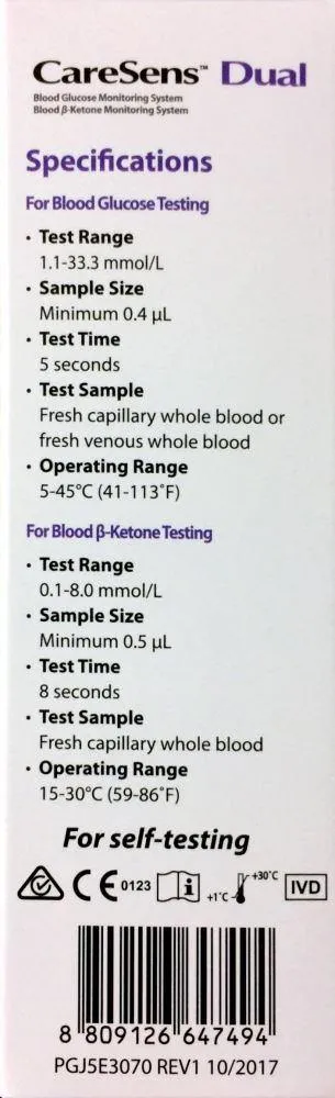 CareSens Dual Blood Glucose & Ketone Monitoring System