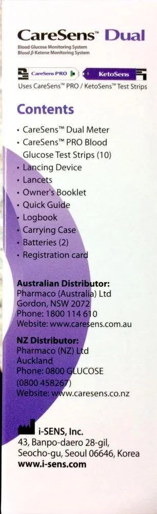 CareSens Dual Blood Glucose & Ketone Monitoring System