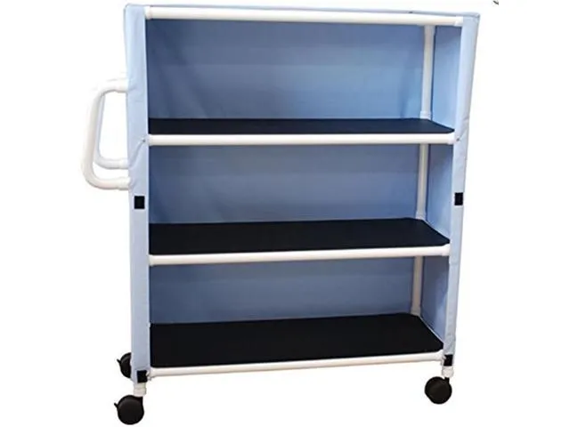 Cart Linen Laundry w/Reinforced Casters Wipe Clean Cover by MJM