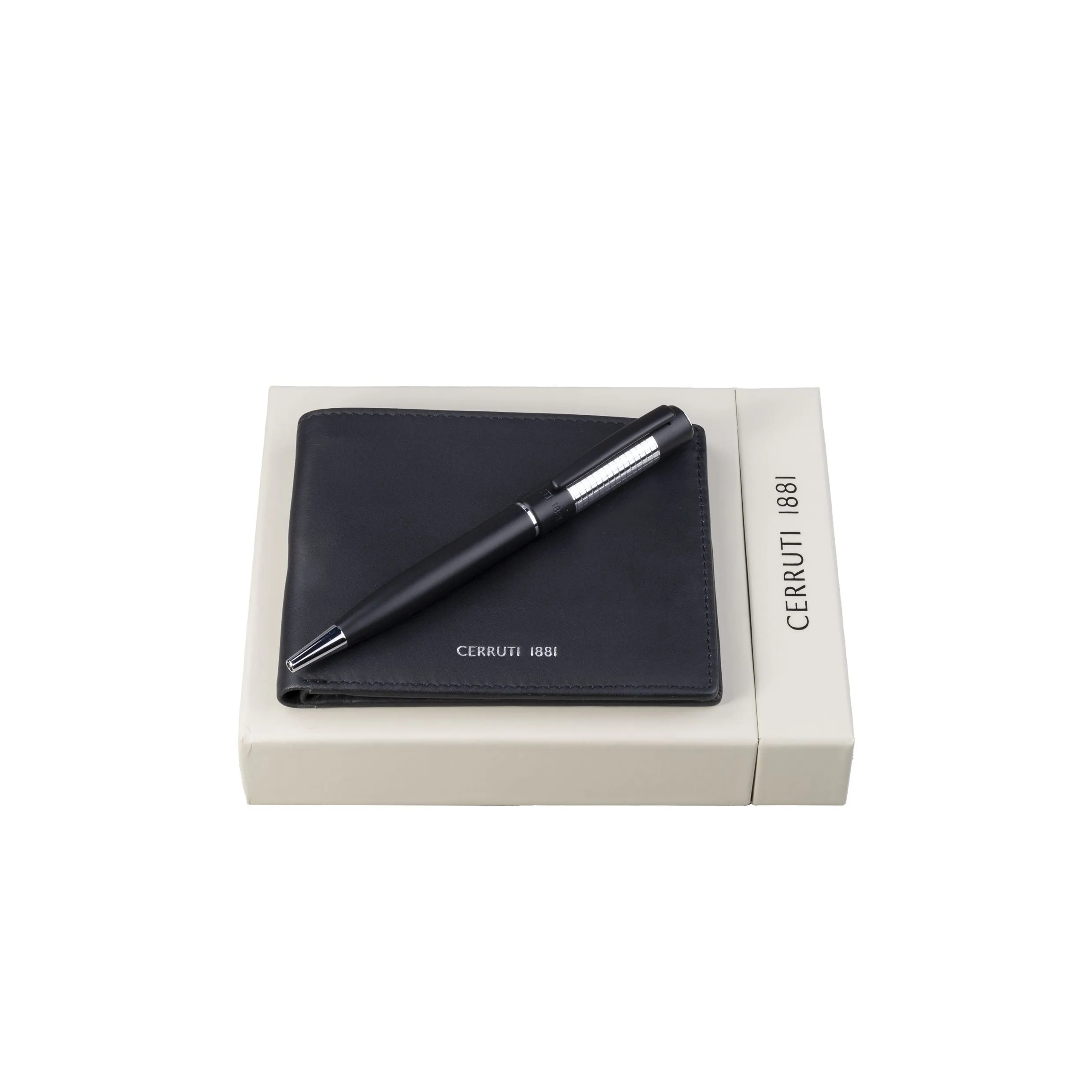 CERRUTI 1881 NPWB914A - Set CERRUTI 1881 Black (ballpoint pen & wallet)
