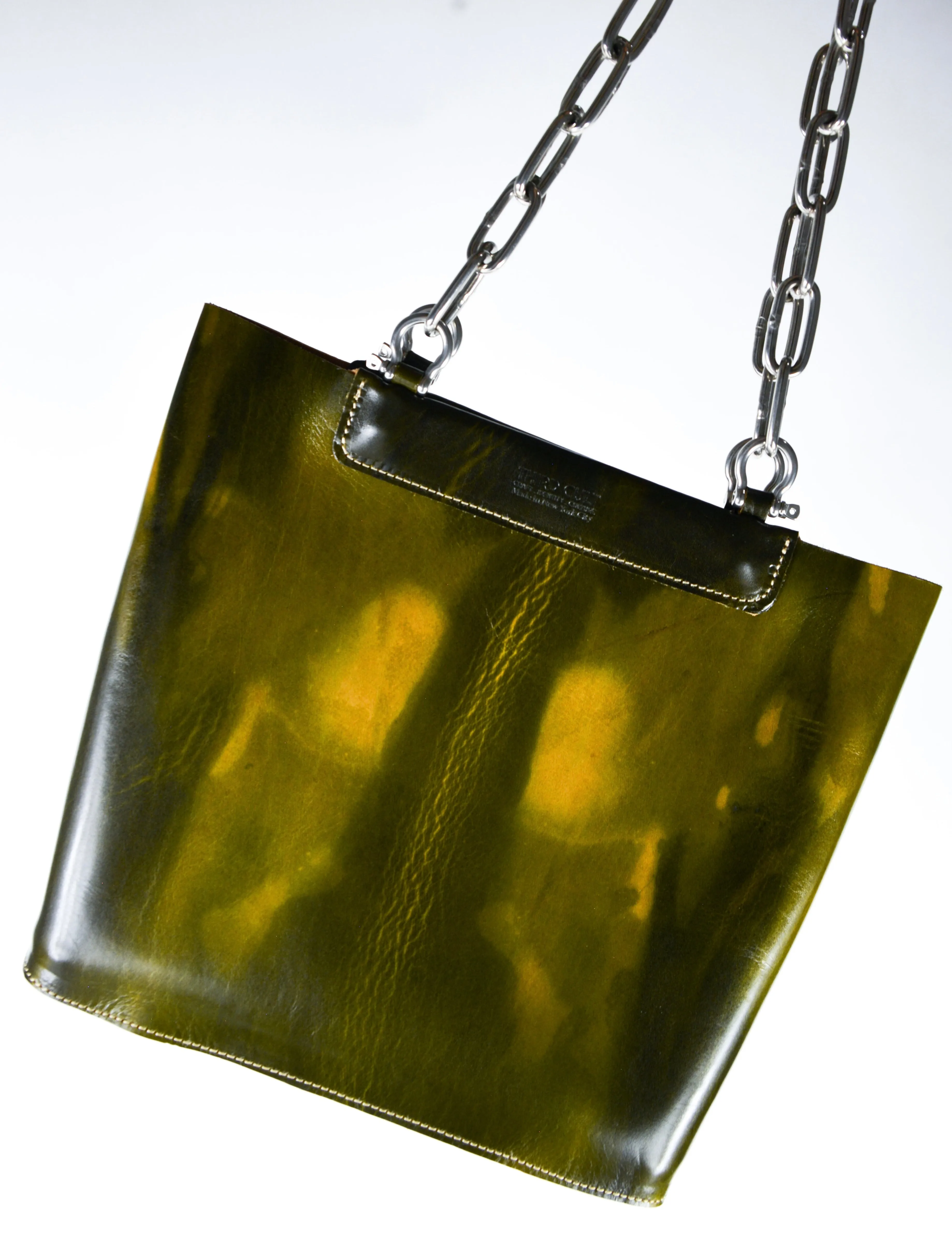Chain Tote - Liquid Green
