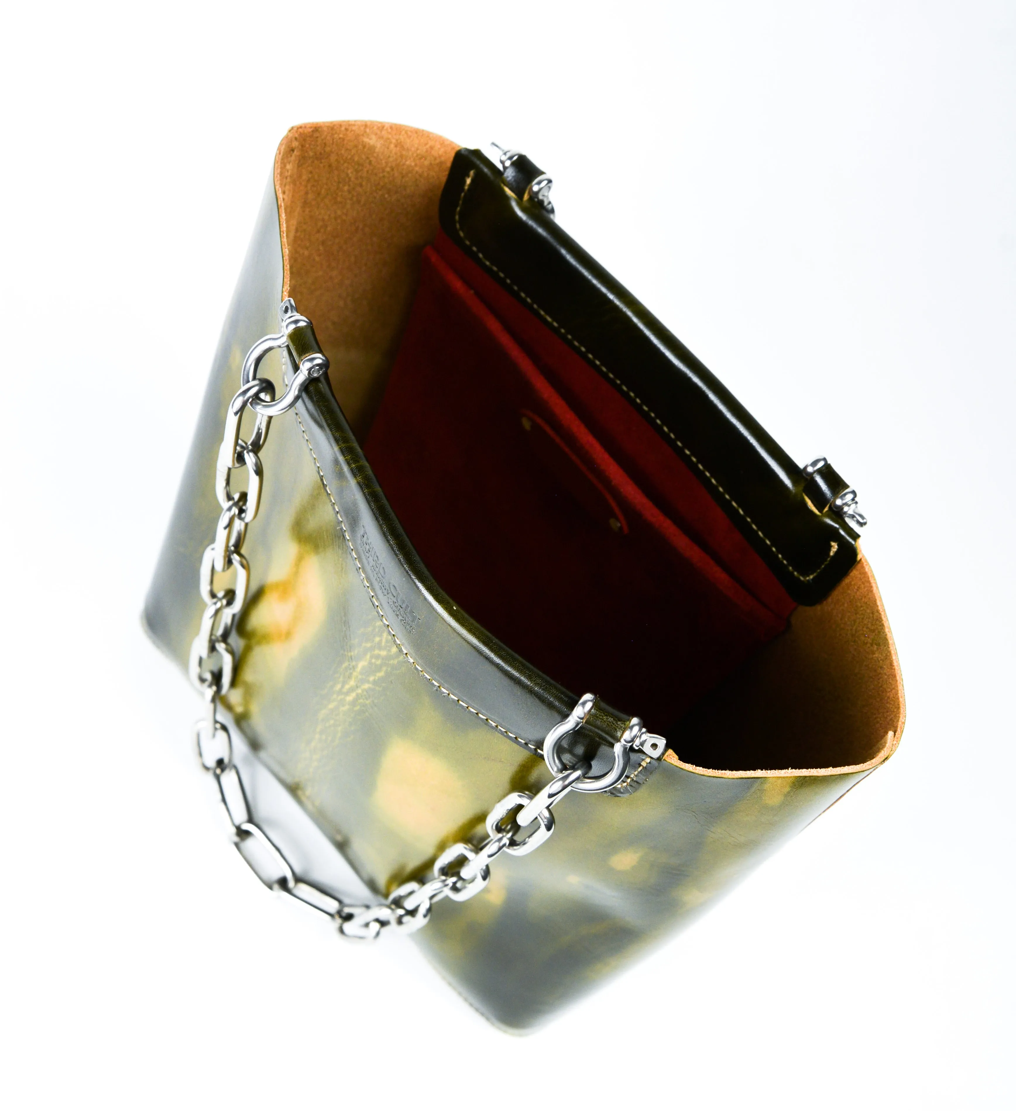 Chain Tote - Liquid Green