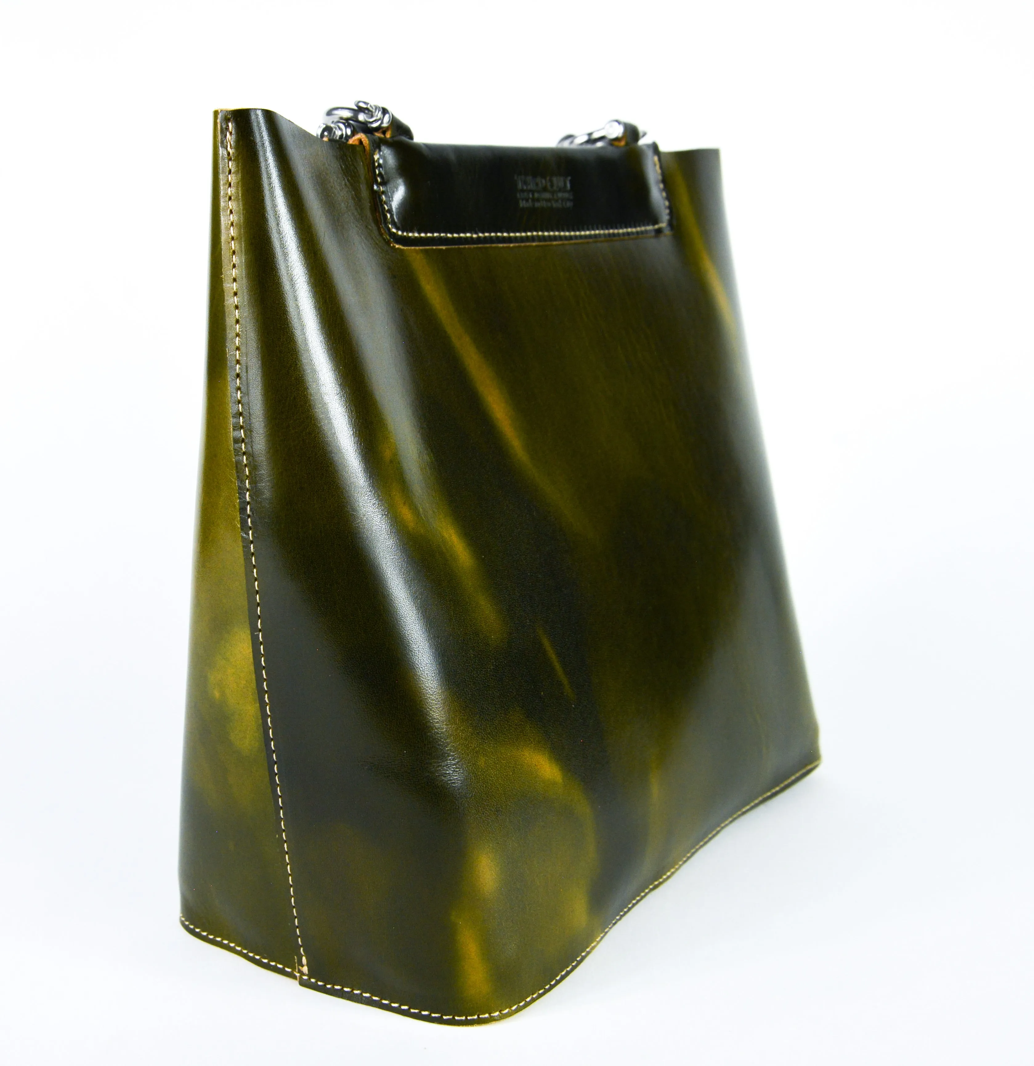 Chain Tote - Liquid Green