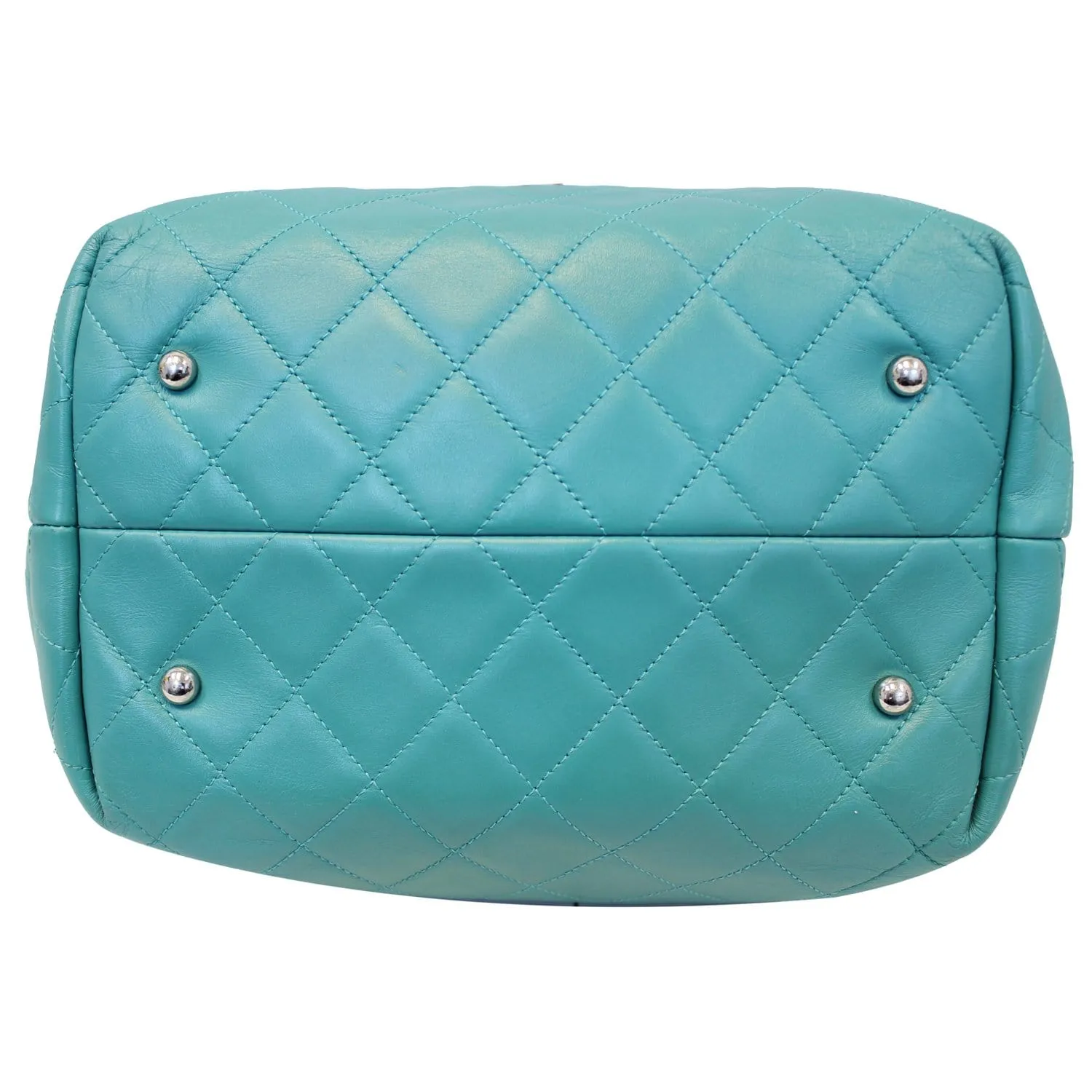 CHANEL Calfskin Perforated Up In The Air North South Tote Shoulder Bag