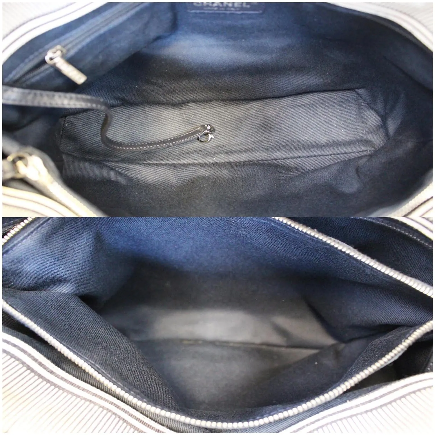 CHANEL CC Shopping Large Tote Shoulder Bag Denim