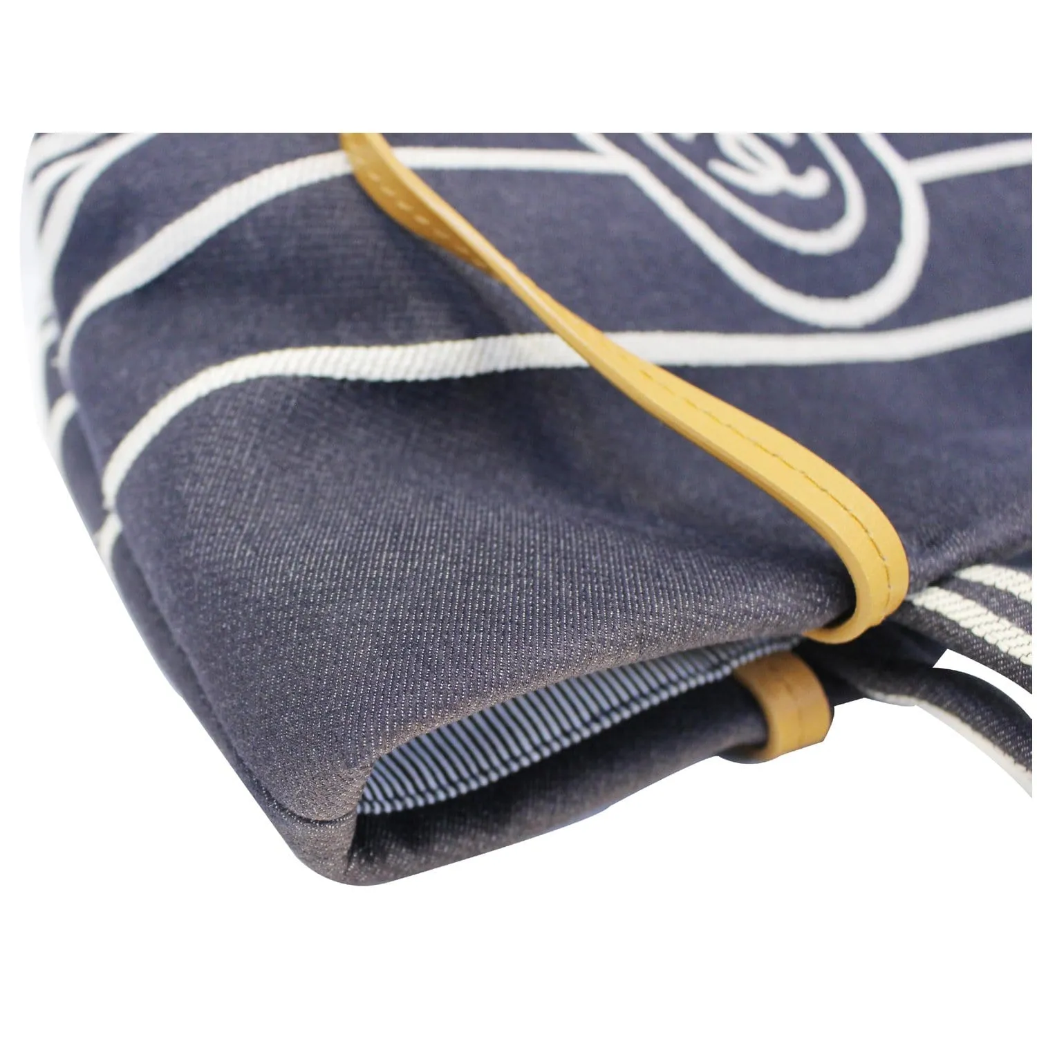 CHANEL CC Shopping Large Tote Shoulder Bag Denim