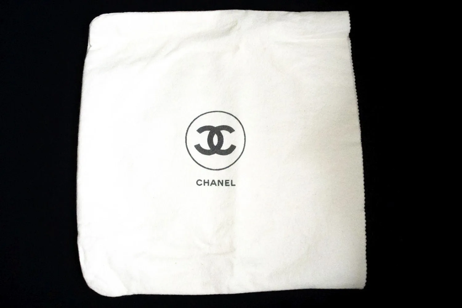 CHANEL Classic Double Flap 10" Chain Shoulder Bag Black Lambskin n88
