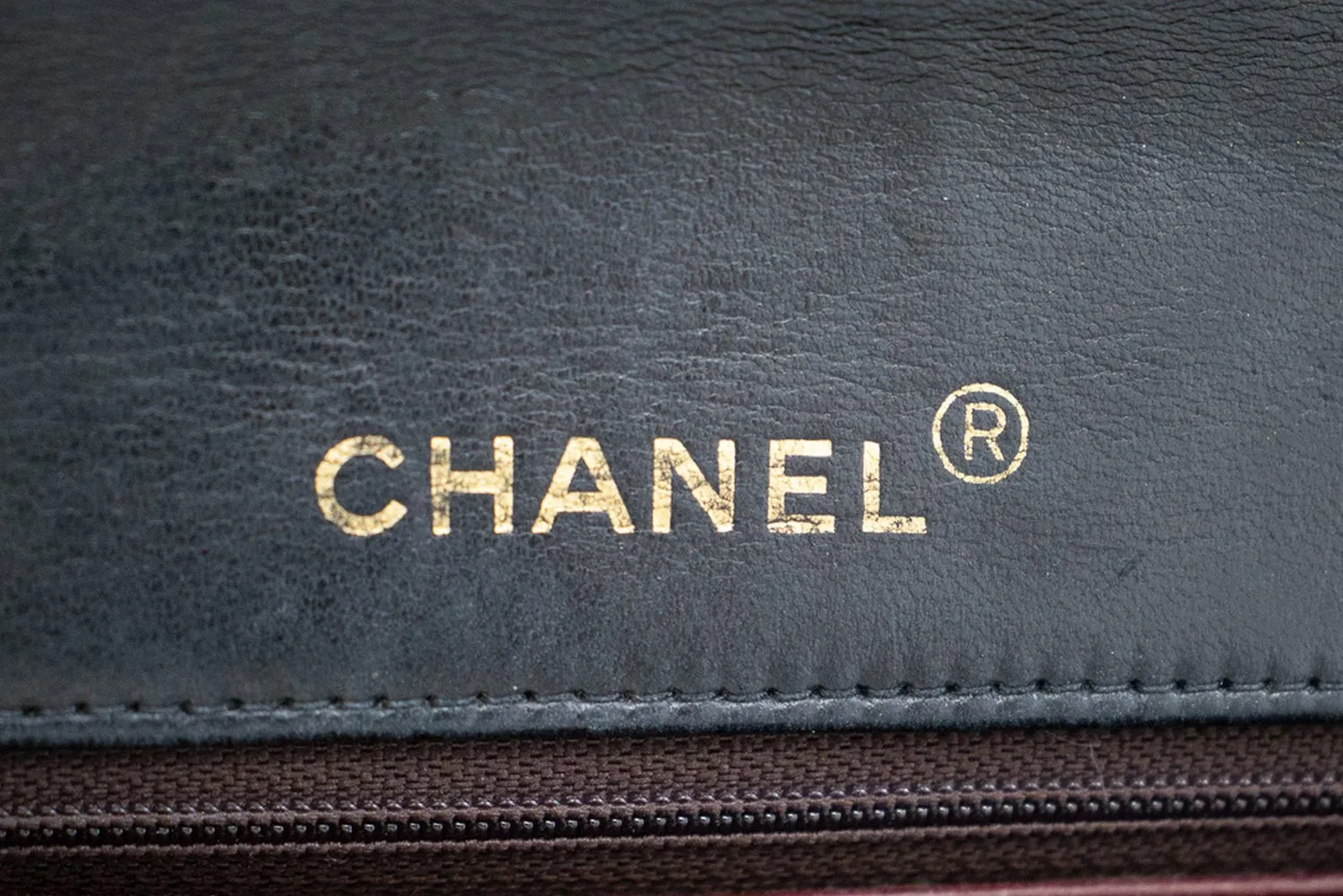 CHANEL Full Flap Chain Shoulder Bag Black Quilted Lambskin Purse j65