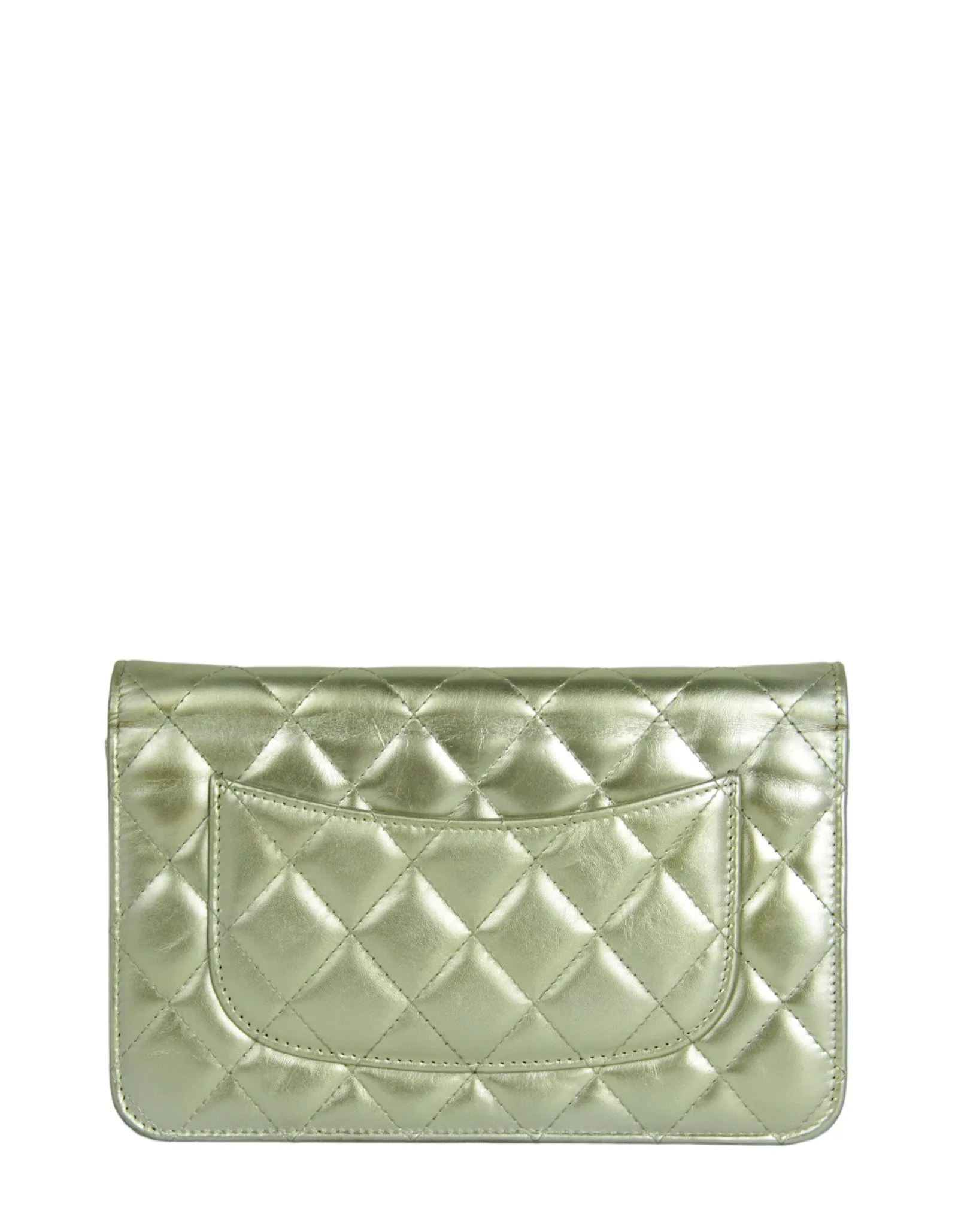Chanel Gold Leather Reissue WOC Crossbody Bag