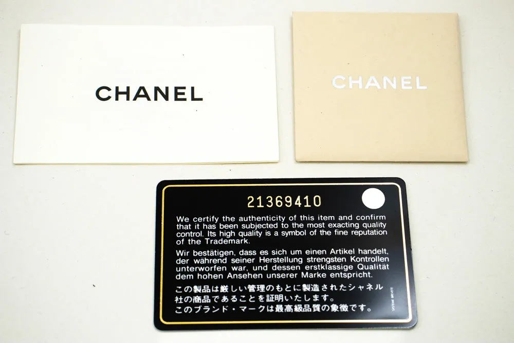 CHANEL Grained Calfskin Wallet On Chain WOC Black Shoulder Bag n94