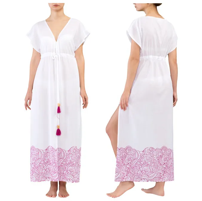 Charisma - 100% Turkish Cotton Beach Dress with Tassels