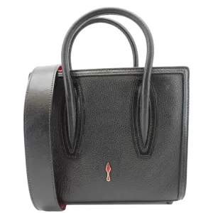 CHRISTIAN LOUBOUTIN Paloma Mini Leather Tote Bag Black