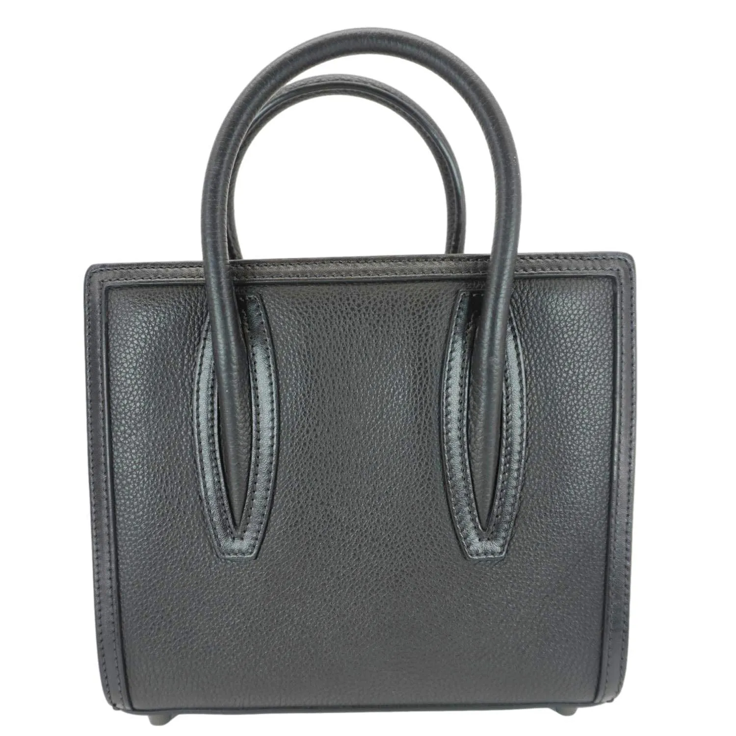 CHRISTIAN LOUBOUTIN Paloma Mini Leather Tote Bag Black
