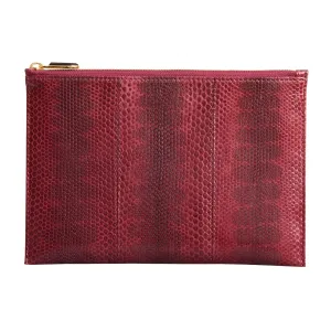 CHRISTINA SNAKESKIN POUCH