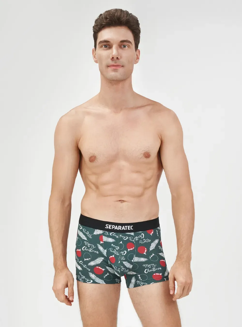 Christmas Printed Bamboo Rayon Trunks 3 Pack
