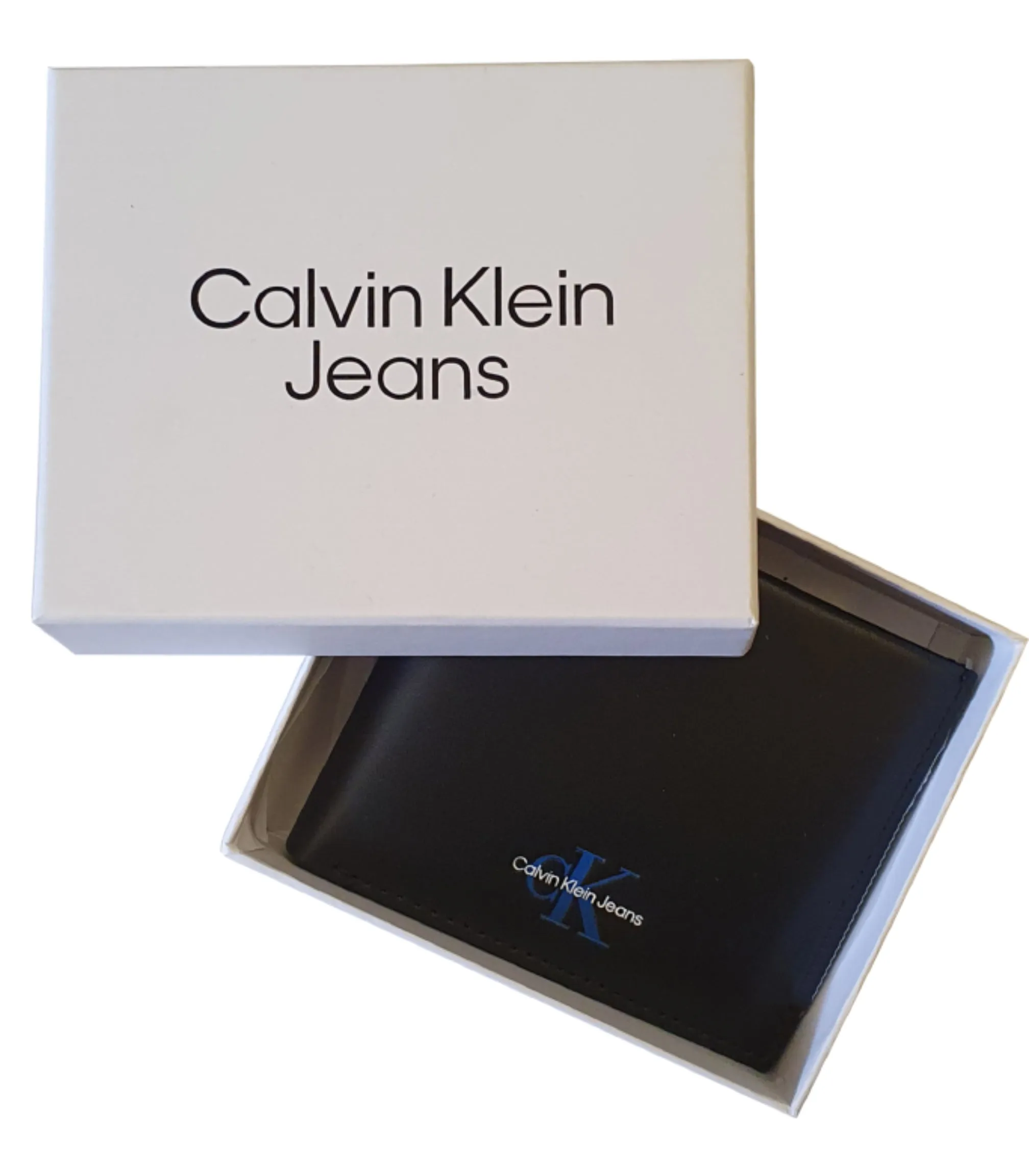 CK Jeans Mono textured bifold wallet