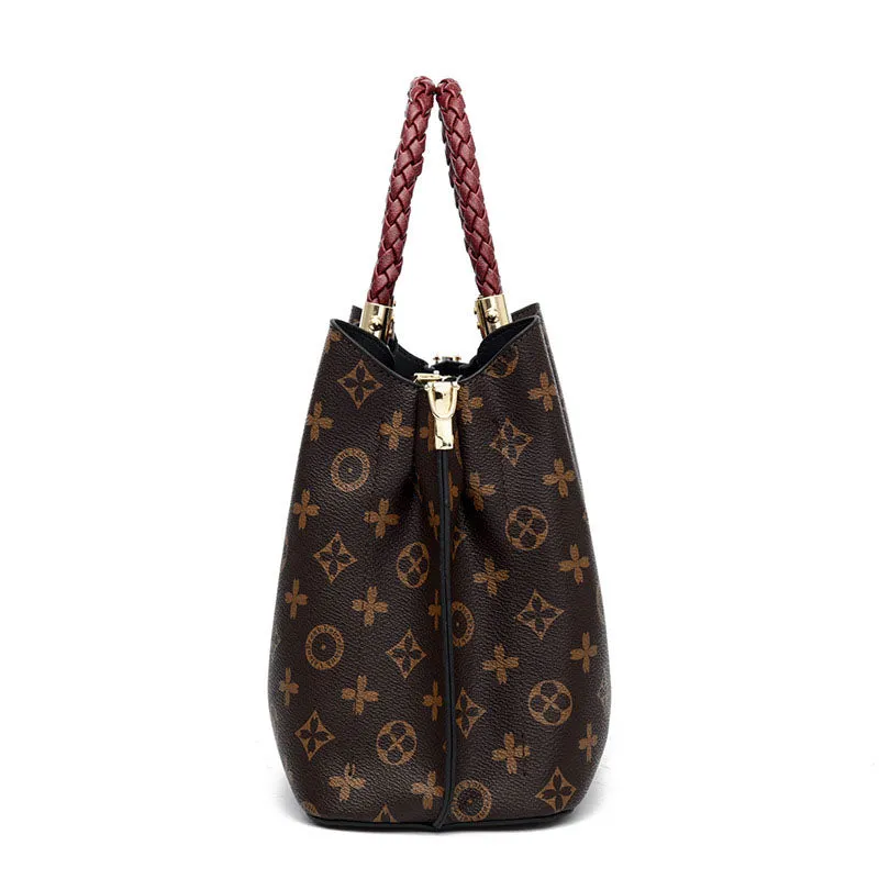Classic Old Flower Lady Middle-aged Mother Bag Shoulder Portable Handbag