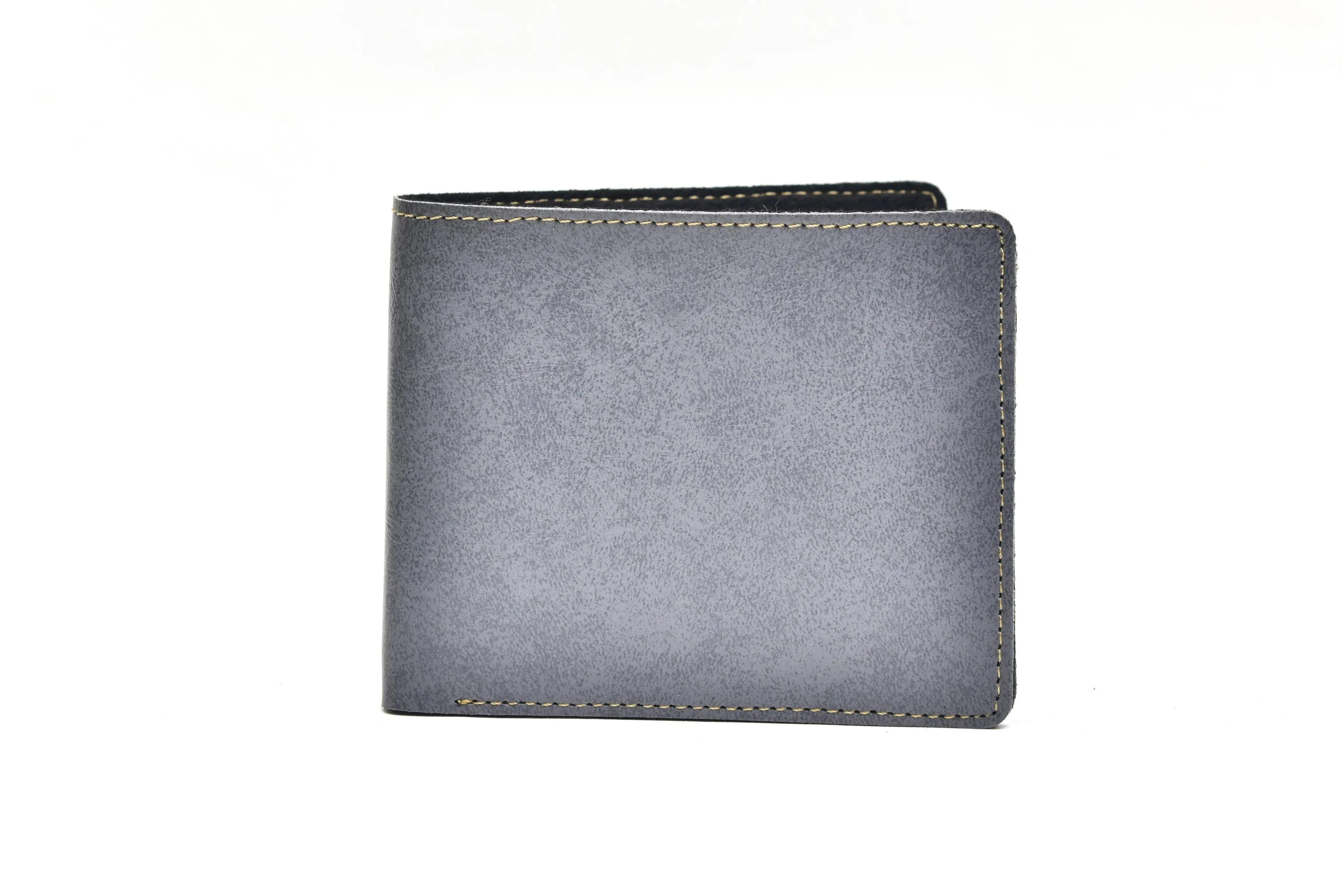 Classy Leather Customized Men's Wallet (Grey)