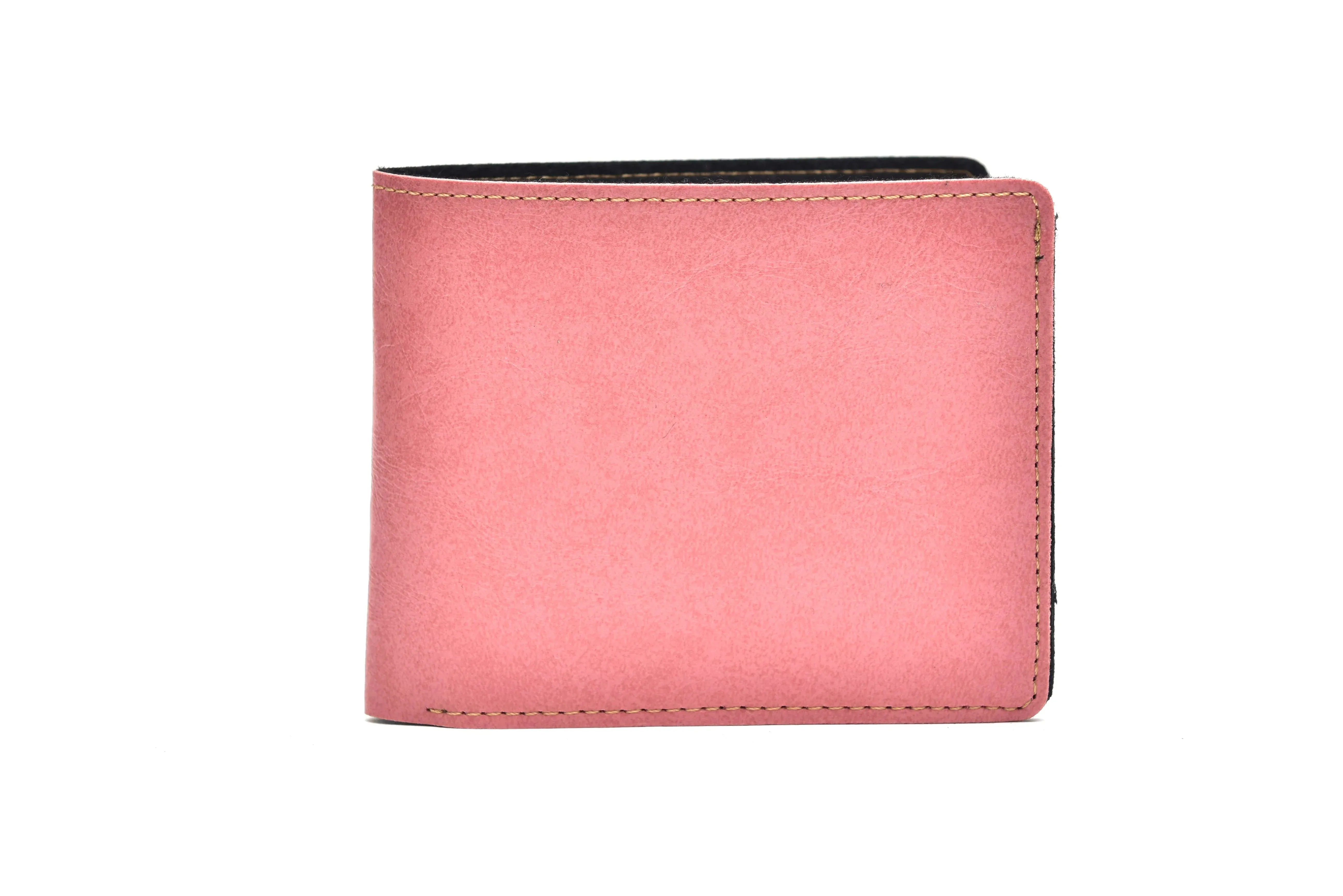 Classy Leather Customized Men's Wallet (Peach)