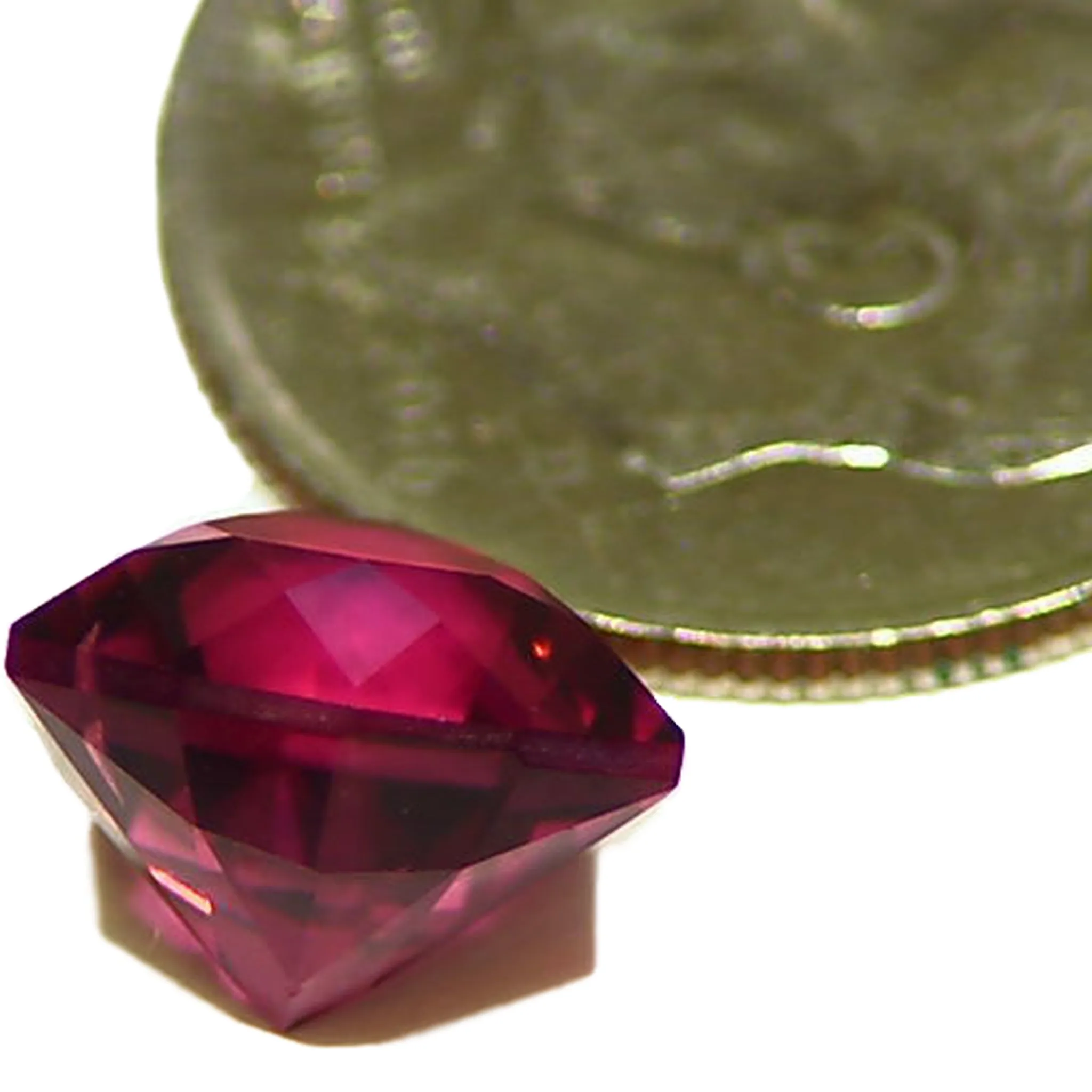 Clean Natural Faceted 2.85ct Rubellite Tourmaline Trillion