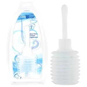 CLEAN STREAM DISPOSABLE ENEMA APPLICATOR CLEAR