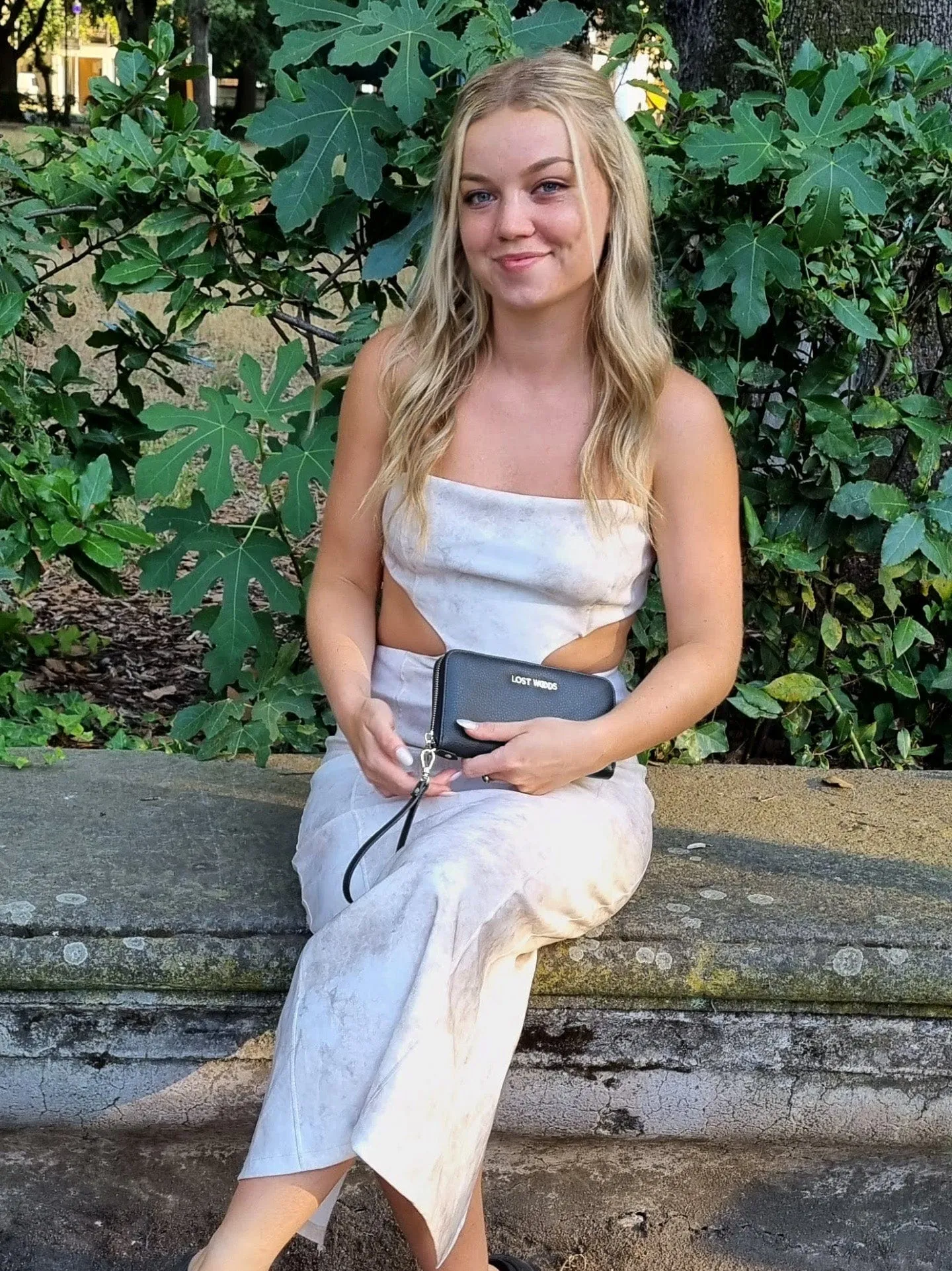 Clementine MIRUM® Leather Vegan Clutch Wallet | Black & Silver