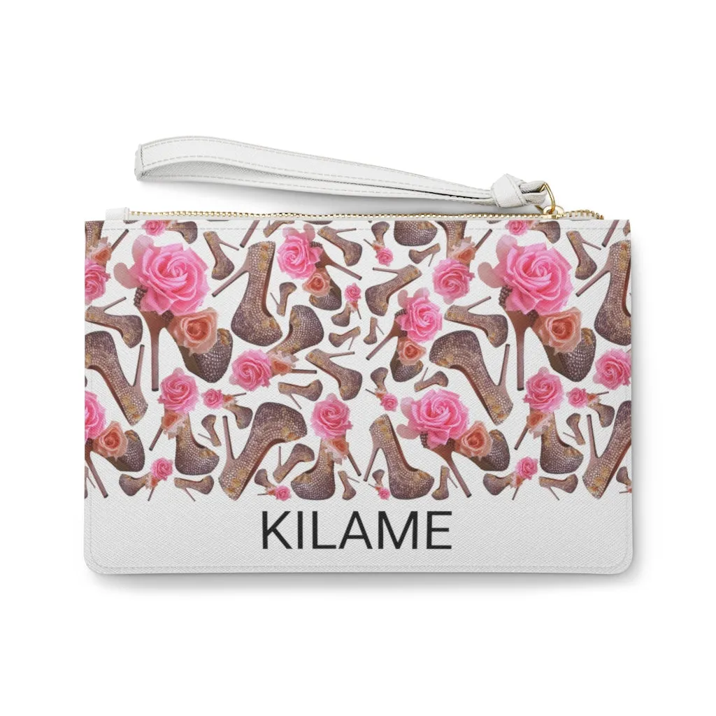 Clutch Bag Nar 'Rose pink flower'