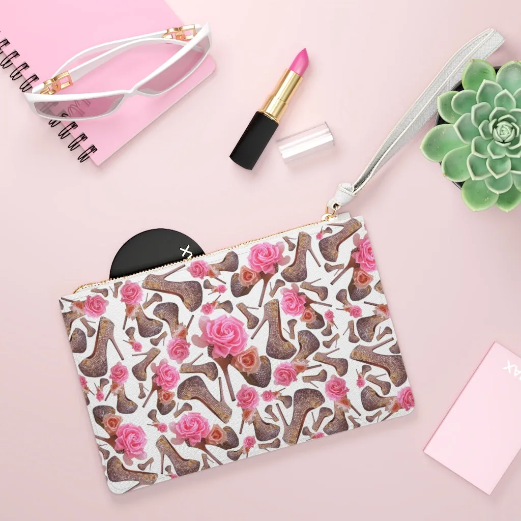 Clutch Bag Nar 'Rose pink flower'