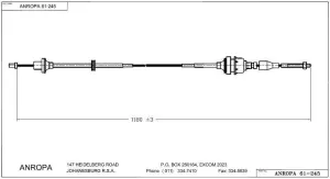 Clutch Cable Opel Corsa