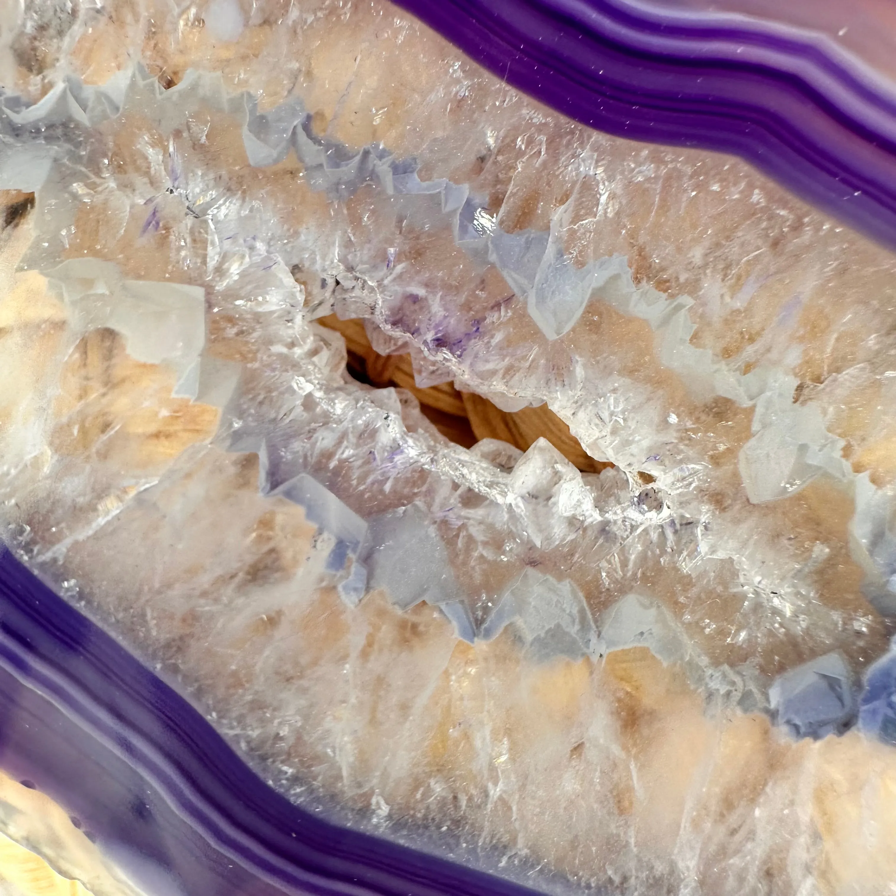 Clutch with One of a Kind Purple Agate | Erika Williner Designs