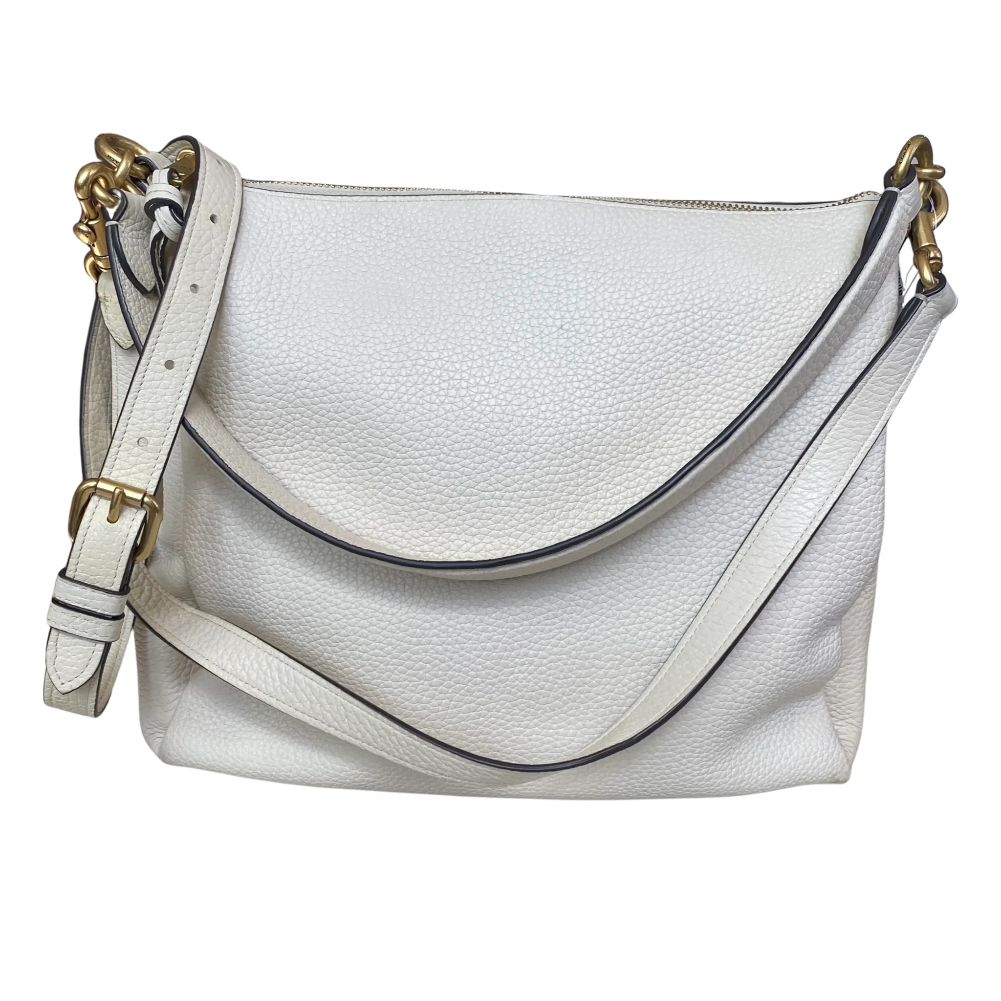 COACH Shay Pebble Leather Shoulder Bag Chalk 93811