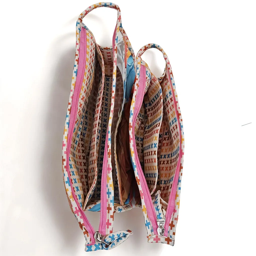 COLOR CRUSH PRINT TRAVEL MAKEUP POUCH SET
