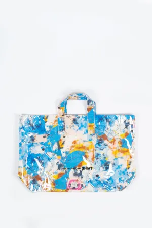 COMME DES GARCONS SHIRT X FUTURA PVC TOTE BLUE