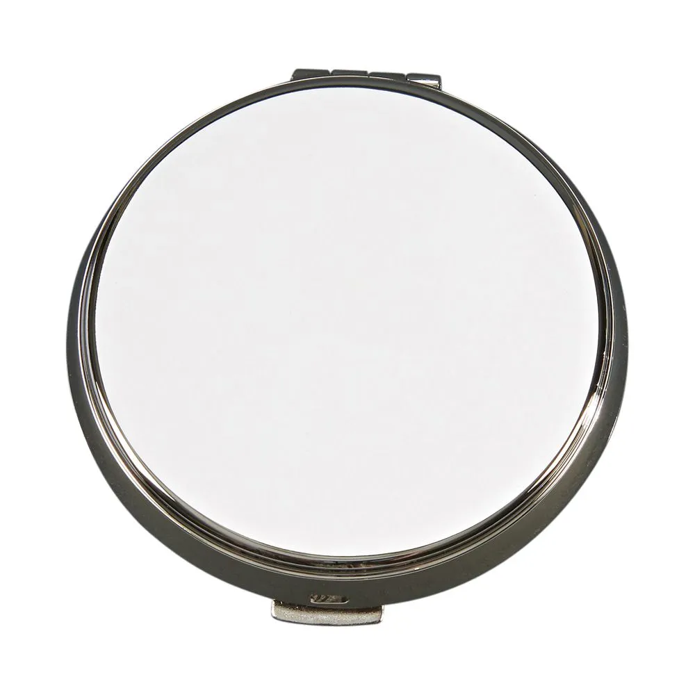 Compact Mirror - Round Silver
