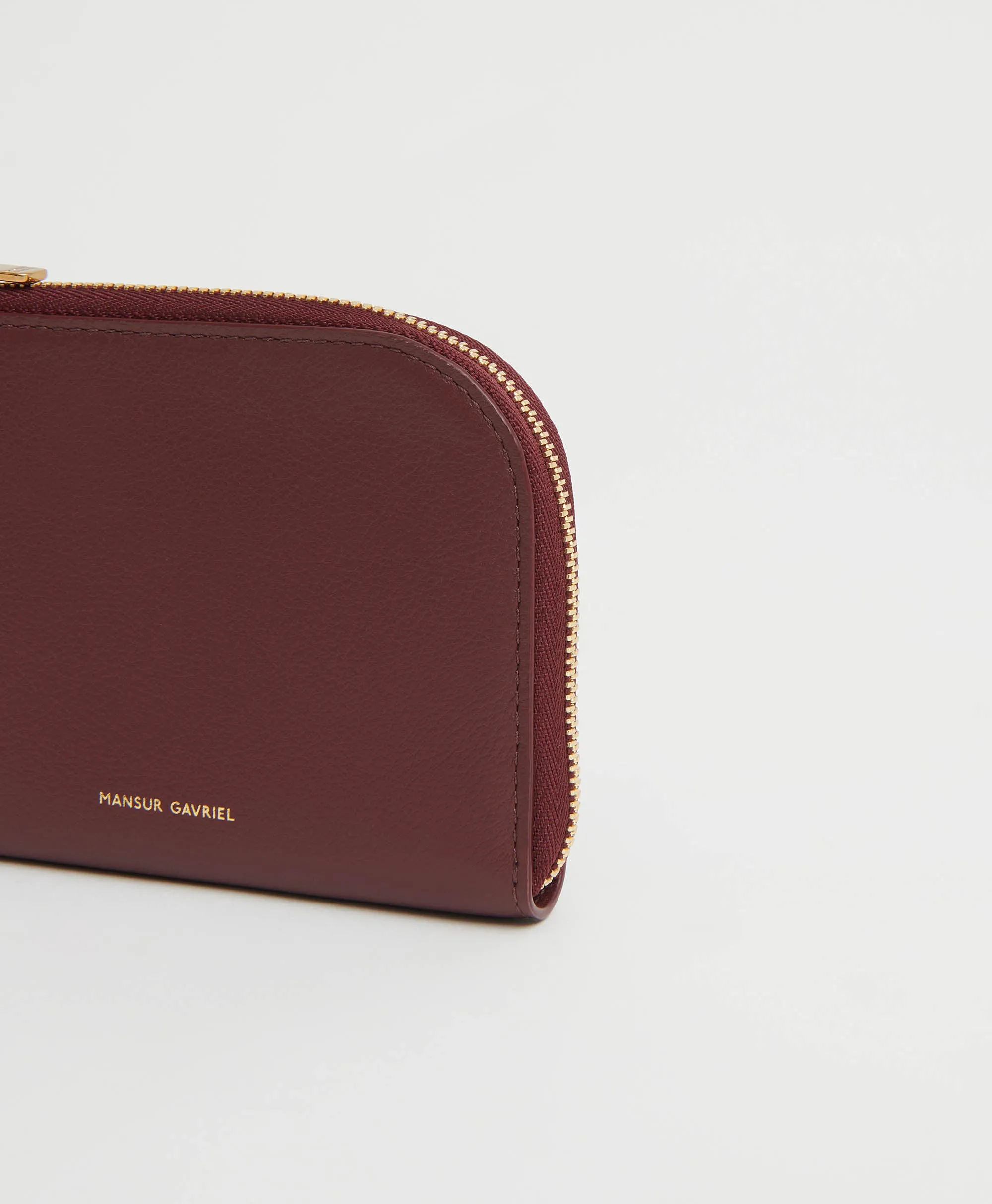 Compact Zip Wallet - Pomegranate